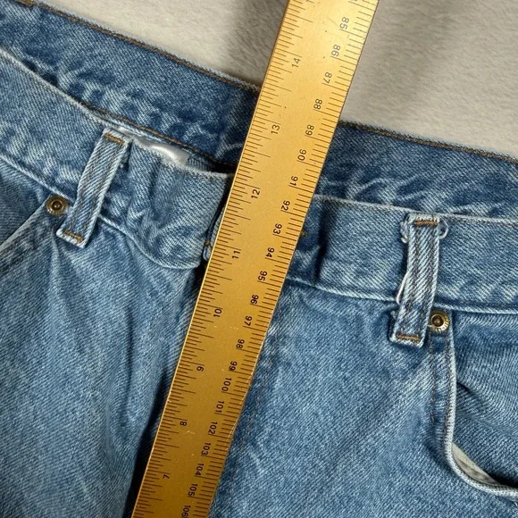 Carhartt B17 STW Mens 38x30 Relaxed Fit Straight Leg Denim Work Jeans Blue - Picture 7 of 13